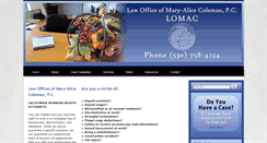 Desktop Screenshot of lawofficemac.com
